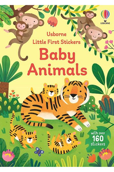 Usborne Little First αυτοκόλλητα για μωρά ζώα
