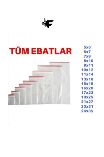 FİGANLAR Thick Ziplock Bag 23x31 Cm 50 Pieces Ziplock Refrigerator Bag Transparent Ziplock Bag Ziplock Storage