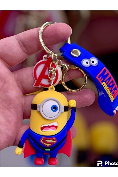 Meyra Accessories 1 adet sevimli marvel pokemon  figürlü kaliteli silikon anahtarlık çanta aksesuarı hediyelik anahtar