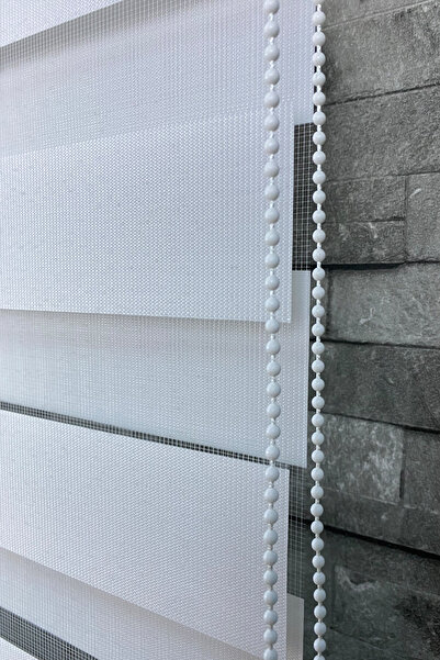 RossaHome Bambu Zebra Stor Perde Etek Dilimsiz