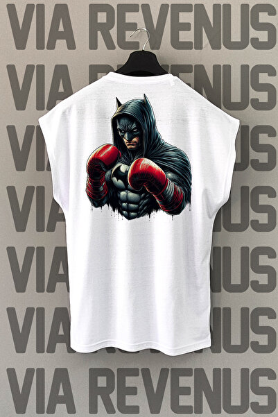 Vordevia Λευκό αθλητικό μπλουζάκι με στάμπα με μηδενικό μανίκι