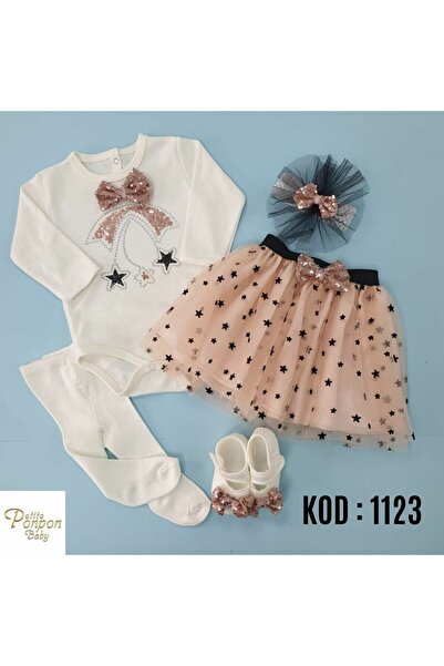 FURYA KİDS Tutu Dress Gift Special Day Newborn Mevlütlük Baby Girl with Bowtie and Gemstone Birthday
