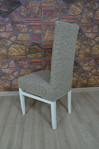 kılıfteks 6 Adet Sandalye Kılıfı Yenı Model Jakar Kumaş