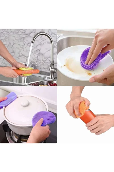 ENASHOP 2 Silicone Dishwashing Brushes