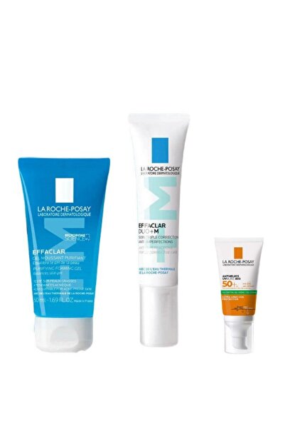 La Roche Posay Yeni Effaclar Düzensiz Ciltler İçin 3'lü Bakım Seti ( 50+15+3 )
