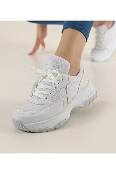 İA İLERİADIM Ženske bele sportske cipele Protivklizna podloga Patike