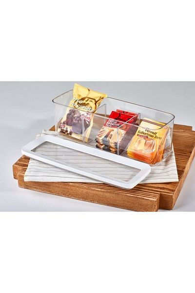 VİP AHMET Rectangular Storage Container Deep Compartment 2x2500 ml
