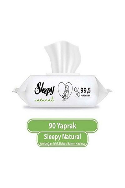 Sleepy Wet Towels Natural 90 Pieces X 6 Pack