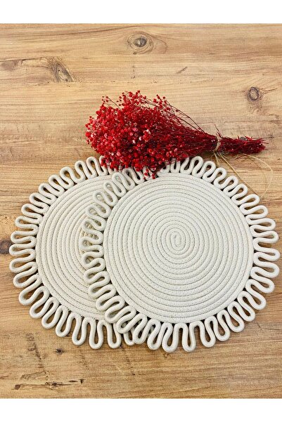 ModaCardin Set de 2 plăci din răchită din iută American Service