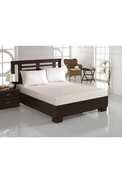 DENİZLİ ÇEYİZ Ranforce Fabric 1stQuality 57 Wire Elastic Sheet Set White