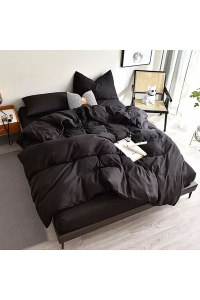 Rimo Home Комплект единична черна завивка