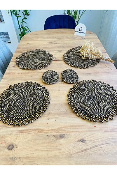 ModaCardin 8 komada podmetača od jute i slamčice - Podmetač