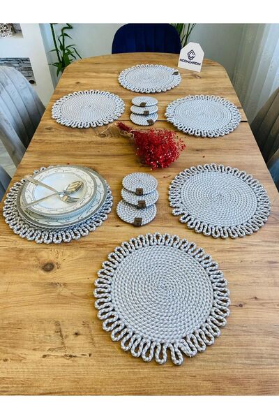 ModaCardin 12-dijelni set podmetača od jute slame Podmetač