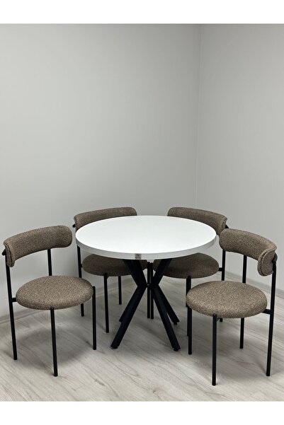 Royal ELISA 4 KİŞİLİK MUTFAK MASA SANDALYE TAKIMI TEDY03