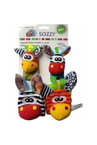 Sozzy Toys طقم جوارب وسوار خشخيشة Szy101