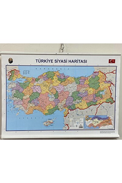 AND Türkiye Haritası Çift Taraflı Çıtalı 50x70 Cm