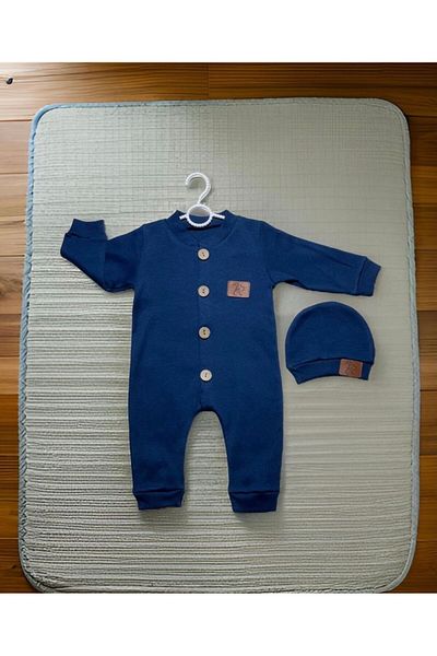 SuAy Baby Baby Boy Jumpsuit Buttoned-hat Camisole Flexible Fabric