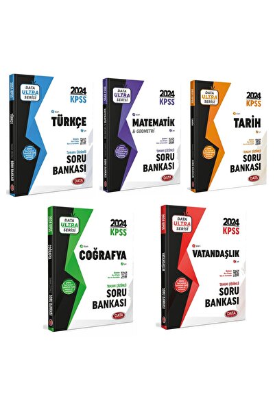 Data Yayınları 2024 Data Yayınları KPSS Ultra Serisi GK-GY Tüm Dersler Soru B...