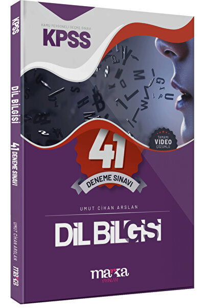 Marka Yayınları Kpss Dil Bilgisi Tamamı Video Çözümlü 41 Deneme