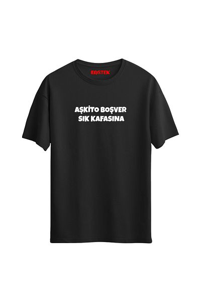 Açık Garaj Unisex "Aşkito Void" Printed T-Shirt
