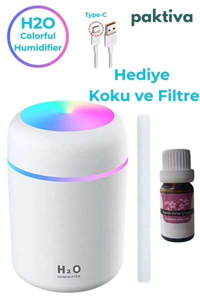 Genel Markalar H2o 300 ml Hava Nemlendirici Ultrasonik Type C Aroma Difüzörü ...