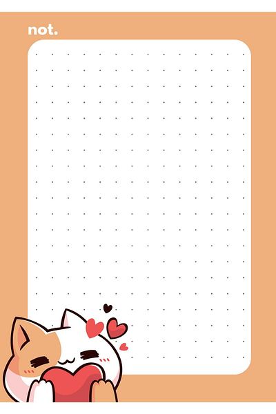 Srctech 50 Sheets Cute Cats A6 Notepad - Set of 2