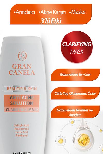 GRAN CANELA Anti-Acne and Blackhead Purifying Face Care Mask 130 Ml
