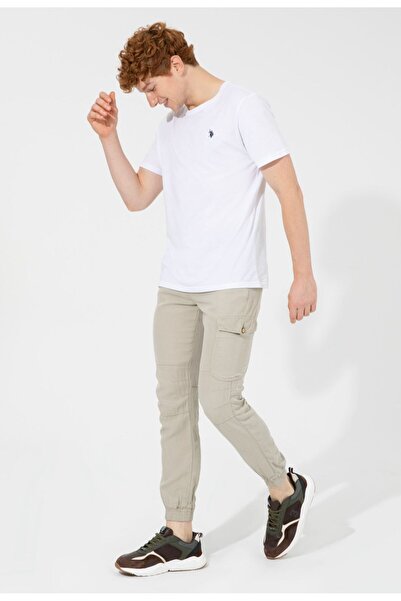 U.S. Polo Assn. Erkek Haki Kargo Cep Pantolon