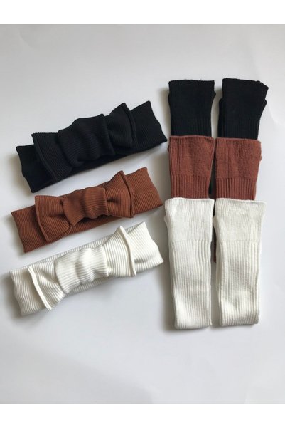 Nis butik Baby Gift Set, Bandana Socks Set, Knee Length Socks, Front Tie Bandana
