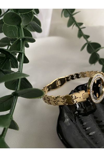 T Keskin Giyim Steel Bracelet - Quarter-inserted Design