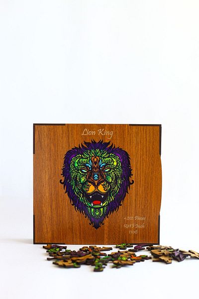 Nod Lion King Lion Wooden Puzzle Jigsaw