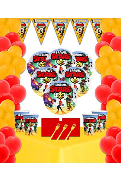 Yogi parti Set de 8 articole pentru petrecerea de aniversare BRAWL STARS