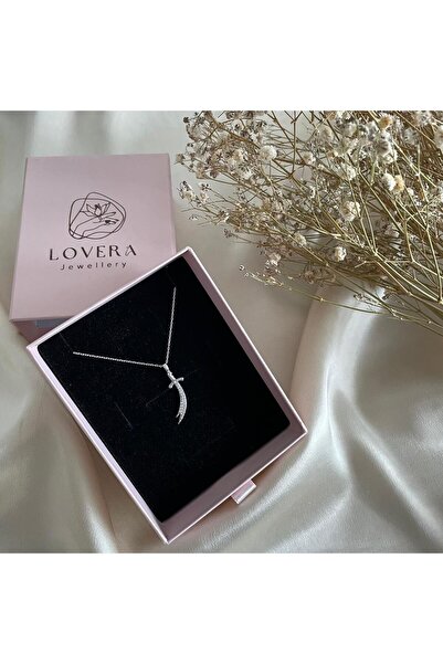 Lovera Jewellery 925 Ayar Gümüş Zülfikar Kılıcı Kolye | Kadın Zarif Hediyelik Takı Şık Doğum Günü Hediyesi