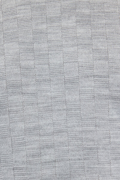Trendyol Collection Gray Men's Turtleneck Textured Knitwear Sweater TMNAW20VK0004