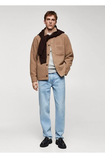 MANGO Man Wool Coat with Pockets