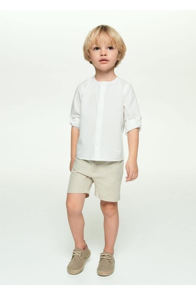 MANGO Baby Bağcıklı süet espadril