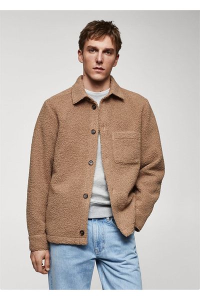 MANGO Man Wool Coat with Pockets