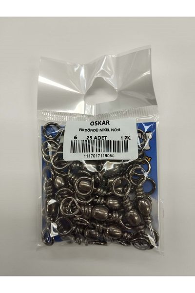 Oskar Swirled Nickel No:6 40mm --- --- 25pcsNickel 1pk