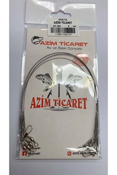 AZİM Azim Örgülü Çelik Tel 25cm 5ad. 1pk.