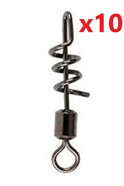 Protackle Screw Swirled Chrome No:1/0 33mm --- --- 10pcs--- 1pk