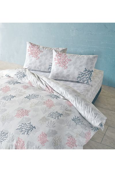 Doqu Home White Double Marine Duvet Cover Set