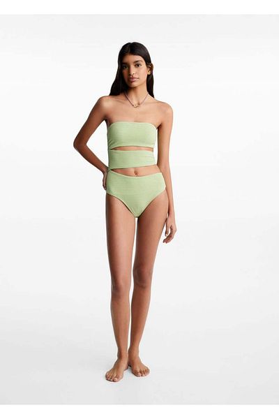 Mango Teen Costum de baie verde pentru copii