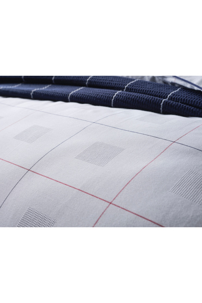 Doqu Home Cruise Double King Size White Marine Duvet Cover Set