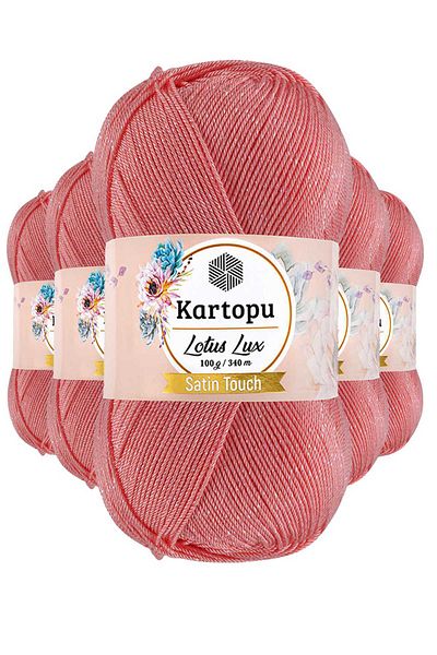 Kartopu 5 Pieces Lotus Lux Bikini Bustier Blouse Glitter Knit Rope K766 Rose Pink