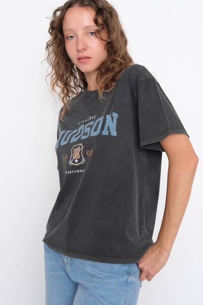 Addax Hudson Printed Crew Neck T-shirt - P10161-l11