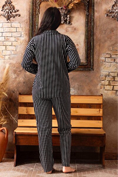 CALİA Women's Velvet Front Buttoned Pajamas Set NEW SEASON