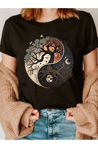 GALASHOP Tree Of Life Patterned T-Shirt