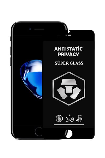 corcishop واقي شاشة زجاجي فائق التغطية متوافق مع هاتف iPhone 8 مضاد للكهرباء ...