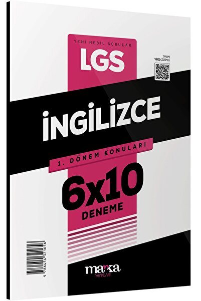 Marka Yayınları 2026 Lgs 1.dönem Konuları Ingilizce 6 Deneme Marka Komisyon Kitabı 32 Sayfa
