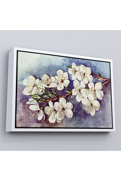 Harita Sepeti Ζωγραφική τοίχου με κορνίζα White Plum Blossoms-1234